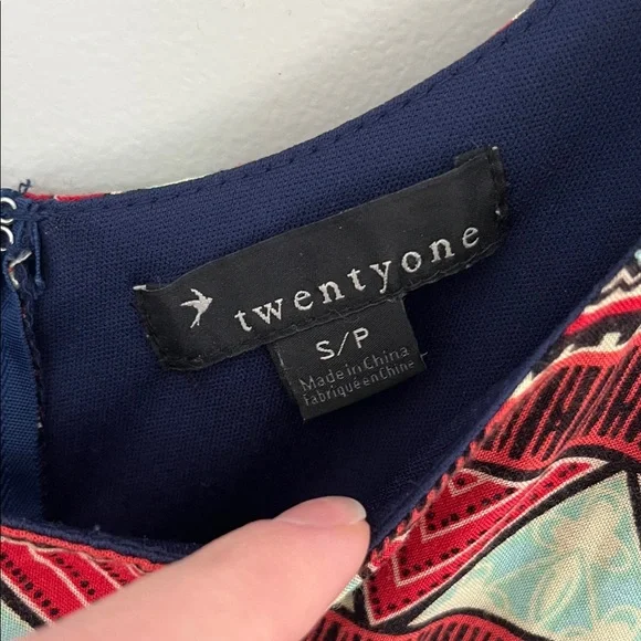 Francesca’s Bohemian Patterned Sleeveless Dress, Multicolor, Women's Size S - Picture 2 of 6